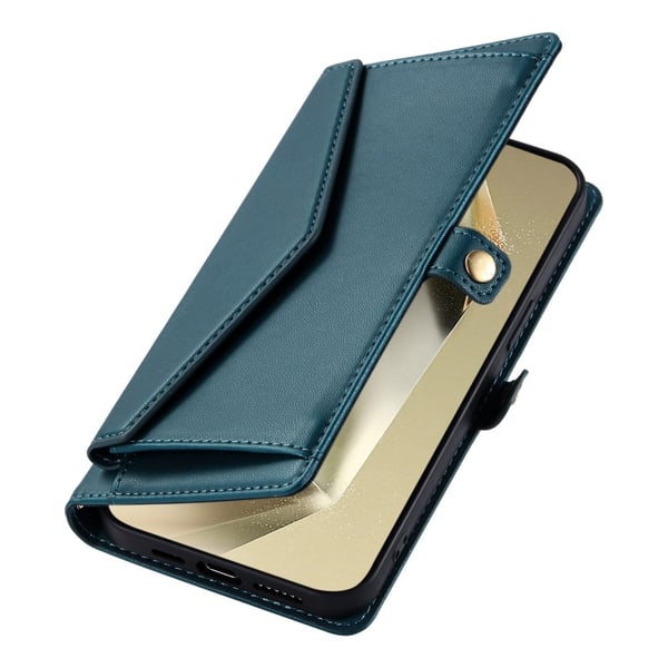 SKALO Samsung A56 5G PU-Læder Envelope Flip Cover - Grøn