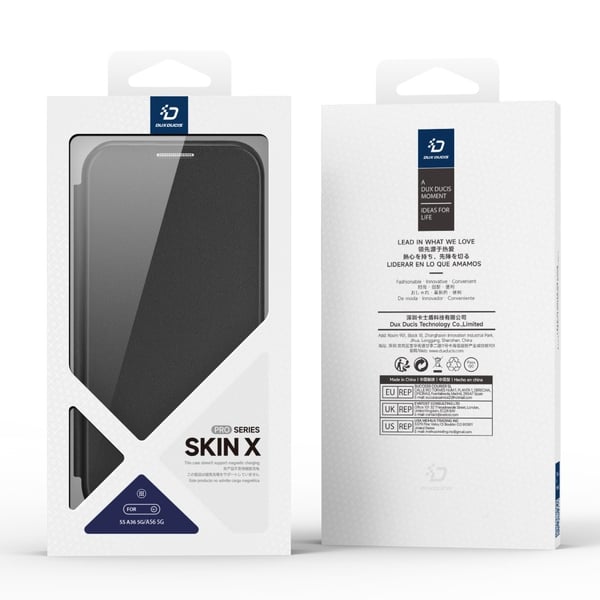 DUX DUCIS Samsung A36 5G Skin X Pro Flip Cover - Sort