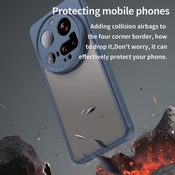 SKALO Xiaomi 15 Ultra 5G Color Bumper Frosted Cover - Blå
