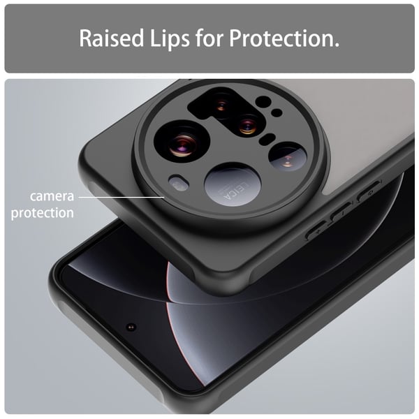SKALO Xiaomi 15 Ultra 5G Color Bumper Frosted Suojakuori - Musta