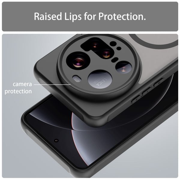 SKALO Xiaomi 15 Ultra 5G Mat Hybrid Cover - Sort