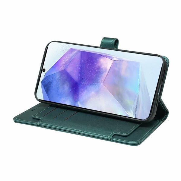 SKALO Samsung A56 5G 9-RUM Flip Cover - Grøn