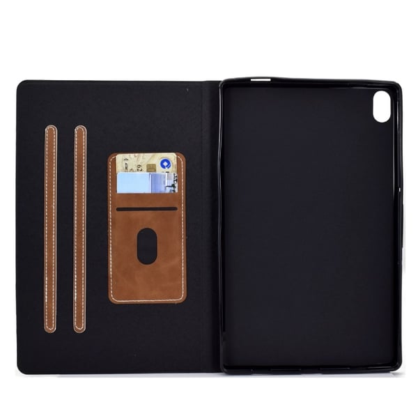 SKALO iPad 11" (2025) PU-læder Flip Cover - Brun