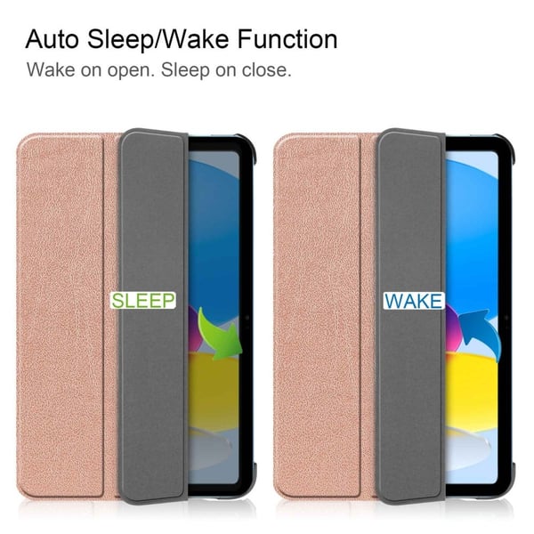 SKALO iPad 11" (2025) Trifold Kotelo - Ruusukulta