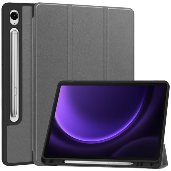 SKALO Samsung Tab S10 FE Trifold Flip Cover - Grå