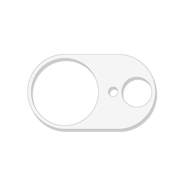 SKALO iPhone 16e 3D Karkaistu Lasi kameroille - Läpinäkyvä