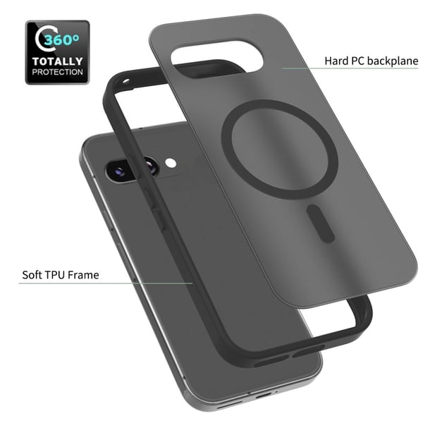 SKALO Google Pixel 9a Skin-touch Hybrid Cover - Lilla