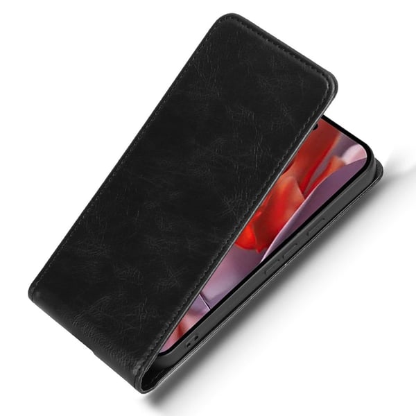 SKALO Google Pixel 9a Vertikalt PU-læder cover Cover - Sort