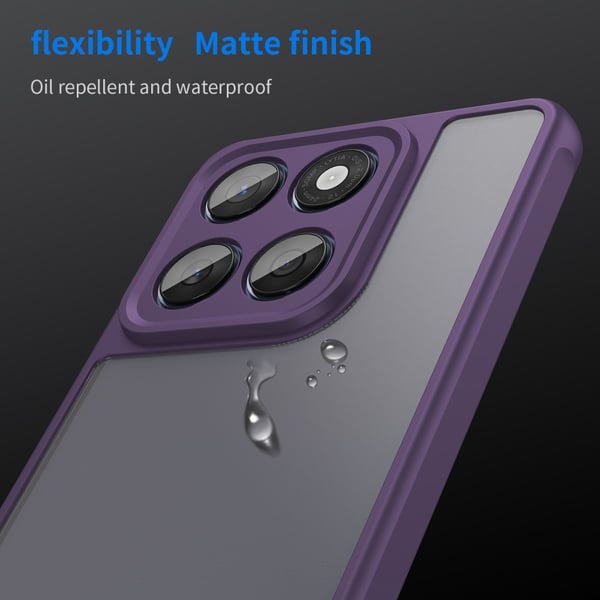 SKALO Motorola Edge 60 Color Bumper Frosted Cover - Lilla