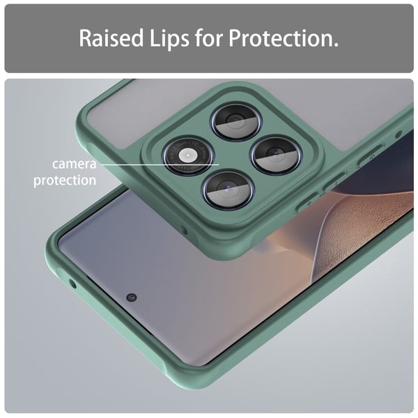 SKALO Motorola Edge 60 Color Bumper Frosted Cover - Grøn