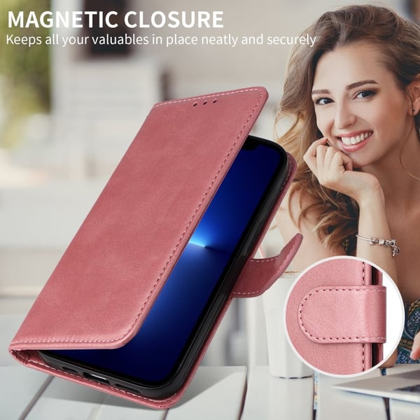 SKALO Motorola Edge 60 PU-læder Flip Cover