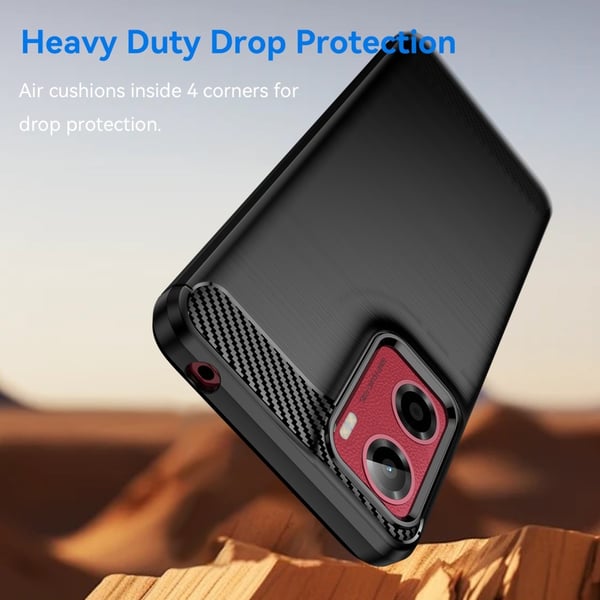 SKALO Motorola Moto G05 Armor Carbon Cover