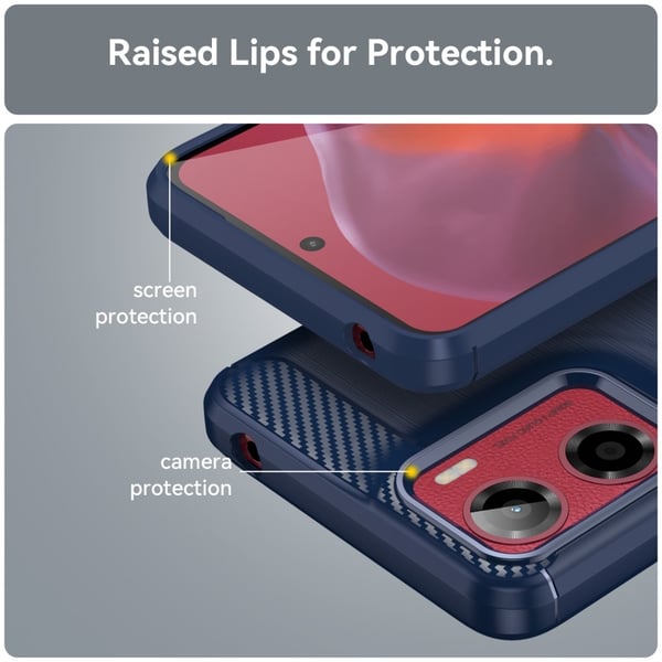 SKALO Motorola Moto G05 Armor Carbon Cover
