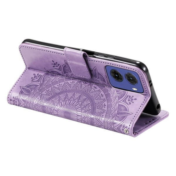 SKALO Motorola Moto G05 Mandala Flip Cover - Lilla