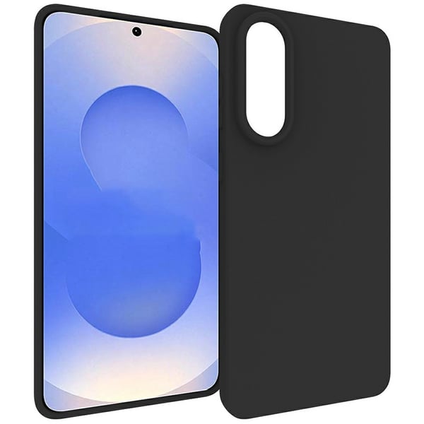 SKALO Samsung S25 Edge Mattsort Ultratyndt TPU Cover - Sort