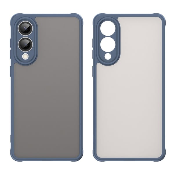 SKALO Samsung S25 Edge Color Bumper Frosted Cover - Blå
