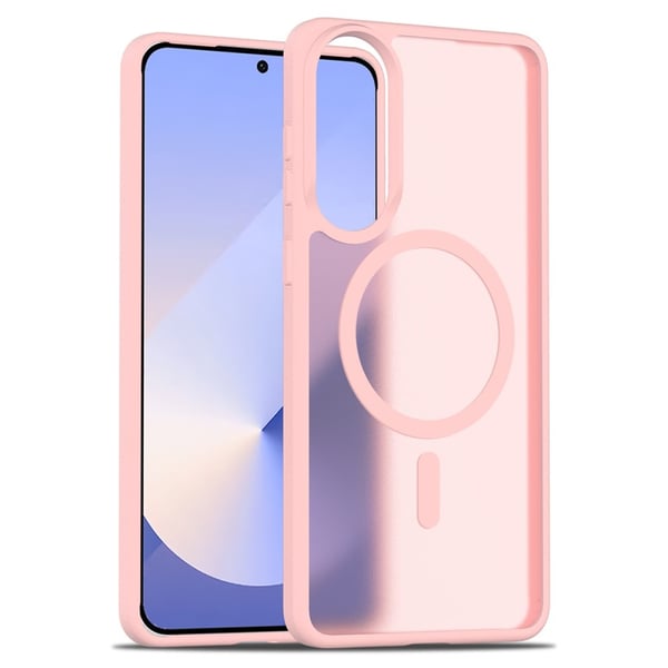 SKALO Samsung S25 Edge Skin-touch Hybrid Cover - Pink