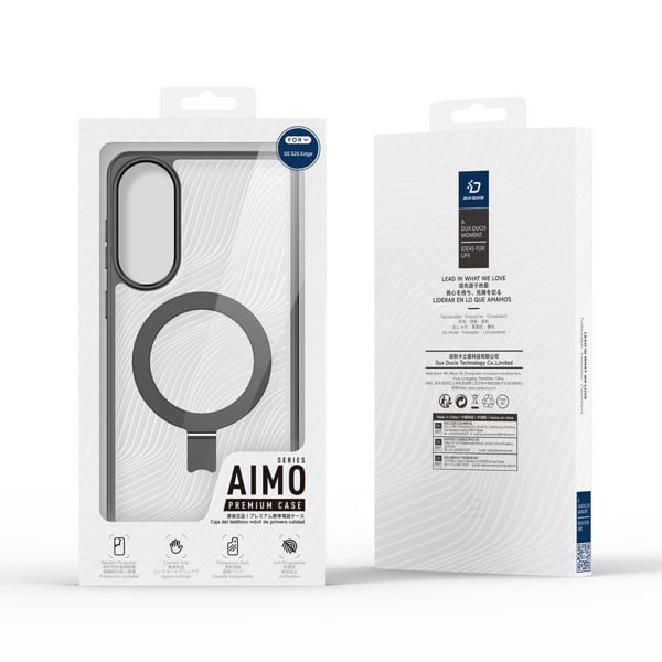 DUX DUCIS Samsung S25 Edge Aimo Series Kickstand Cover - Sort