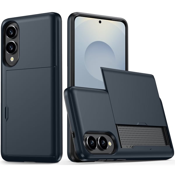SKALO Samsung S25 Edge Armor Kortholder Cover - Blå