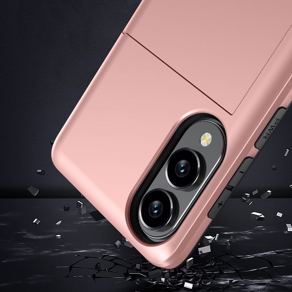 SKALO Samsung S25 Edge Armor Kortholder Cover - Blå
