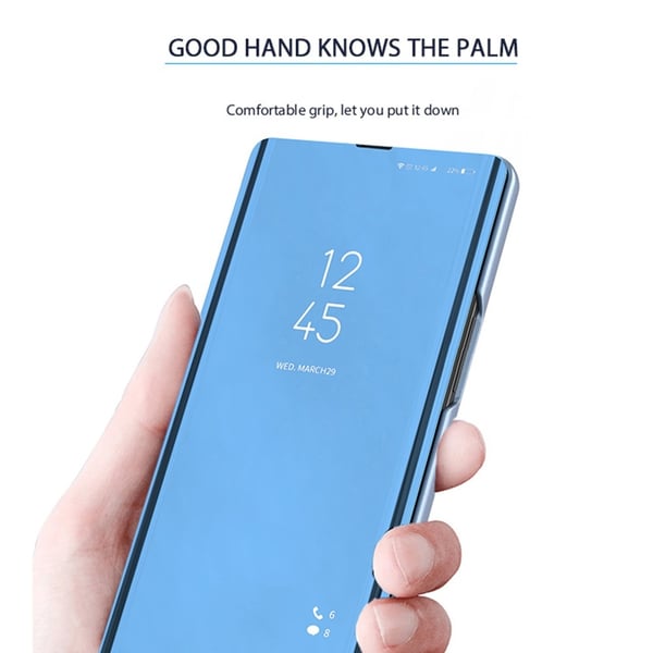 SKALO Samsung S25 Edge Clear View Flip Cover - Sølv