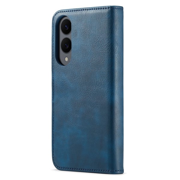 DG MING Samsung S25 Edge 2-i-1 Magnet Flip Cover - Blå