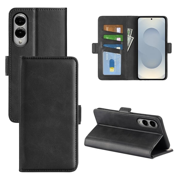 SKALO Samsung S25 Edge Premium ID Flip Cover - Sort