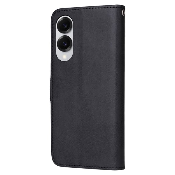 SKALO Samsung S25 Edge 2-in-1 Magneettinen Irrotettava Lompakkokotelo - Musta