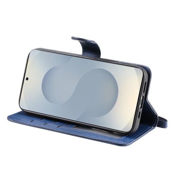 SKALO Samsung S25 Edge 2-i-1 Magnetisk Aftagelig Flip Cover - Blå