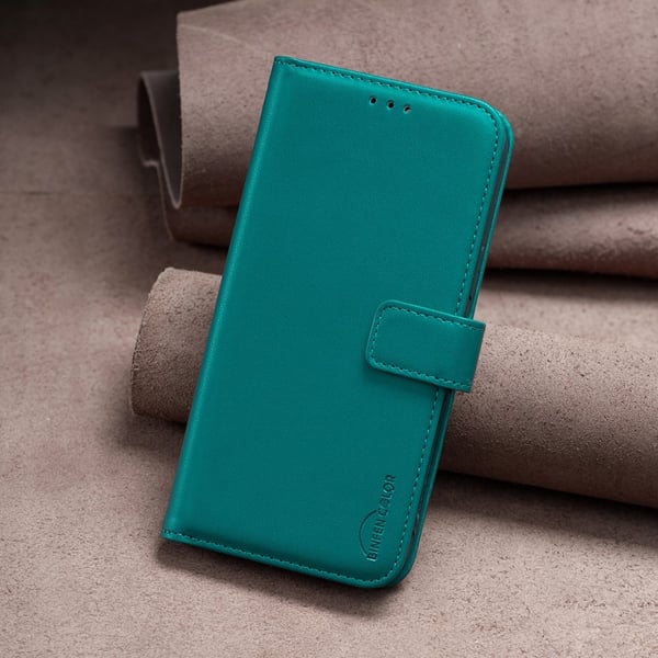 SKALO Samsung XCover7 Pro BINFEN COLOR BF17 Lompakkokotelo - Vihreä