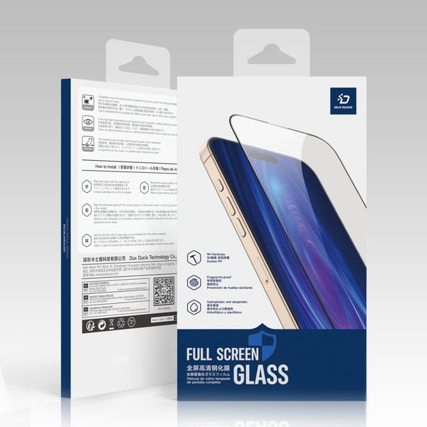 DUX DUCIS Samsung XCover7 Pro FULL-FIT Hærdet Glas Skærmbeskyttelse - Sort