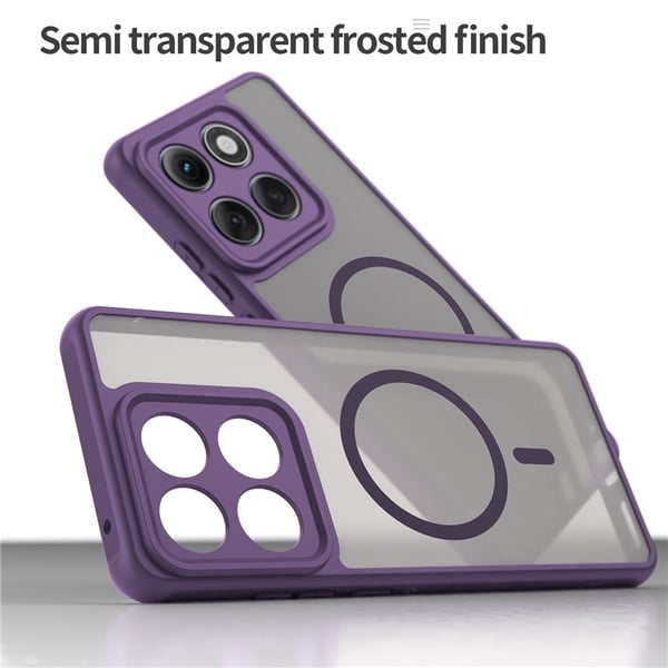 SKALO Motorola Edge 60 Pro 5G Mat Hybrid Cover - Lilla