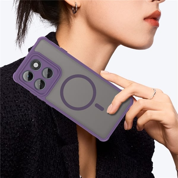 SKALO Motorola Edge 60 Pro 5G Mat Hybrid Cover - Lilla