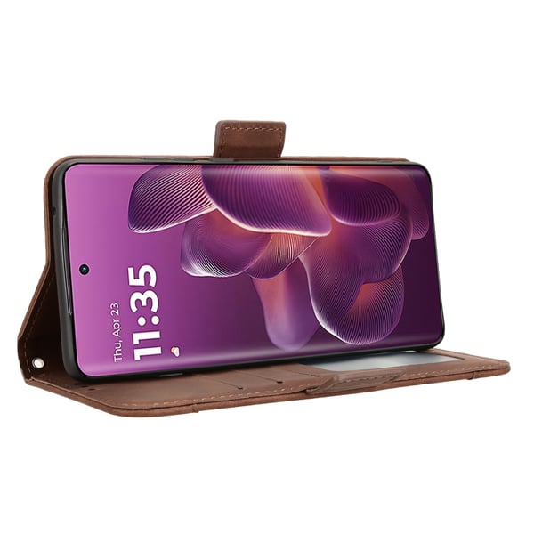 SKALO Motorola Edge 60 Pro 5G 6-FACK Plånboksfodral - Brun