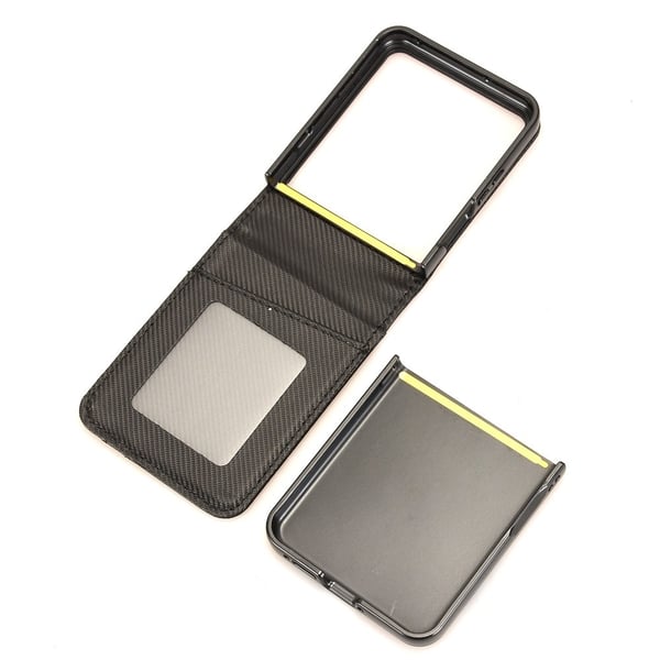 SKALO Motorola Razr 60 Ultra 5G PU-læder Flip Kortholder Cover - Sort