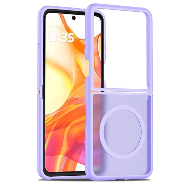 SKALO Motorola Razr 60 Ultra 5G Skin-touch Hybrid Suojakuori - Violetti SKALO Motorola Razr 60 Ultra 5G Skin-touch Hybrid Suojakuori - Violetti
