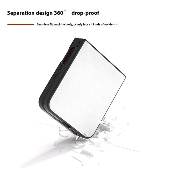 SKALO Motorola Razr 60 Ultra 5G Litchi PU-Læder Flip Cover - Hvid