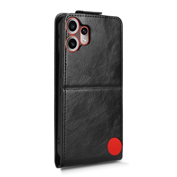 SKALO Nothing CMF Phone 2 Pro Vertikalt PU-læder cover Cover - Sort