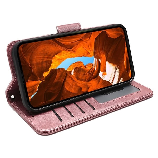 SKALO Nothing CMF Phone 2 Pro PU-læder Flip Cover - Rosa guld