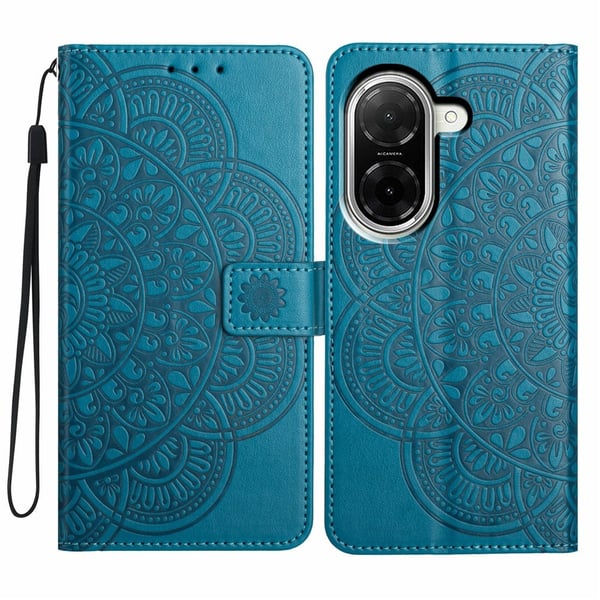 SKALO Xiaomi Redmi A5 4G Mandala Blomst Flip Cover - Blå