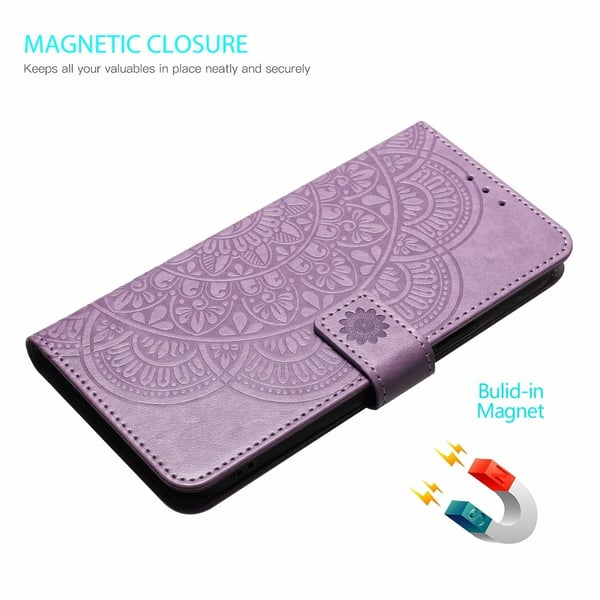 SKALO Xiaomi Redmi A5 4G Mandala Blomst Flip Cover - Lilla