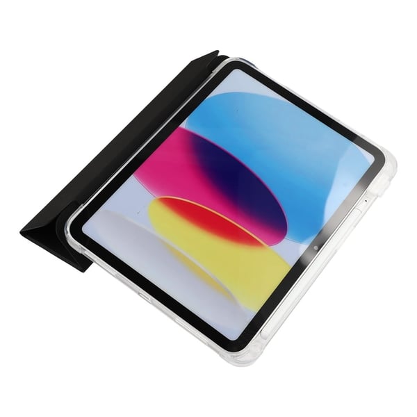 SKALO iPad 11" (2025) Trifold Transparent Bagside Cover - Sort