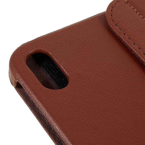 SKALO iPad 11" (2025) 360 Litchi Cover - Brun