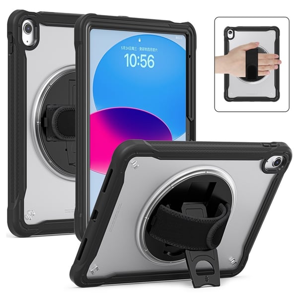 SKALO iPad 11" (2025) Ekstra Stødsikkert Armor 360 Håndtag/Stativ Cover - Sort SKALO iPad 11" (2025) Ekstra Stødsikkert Armor 360 Håndtag/Stativ Cover - Sort