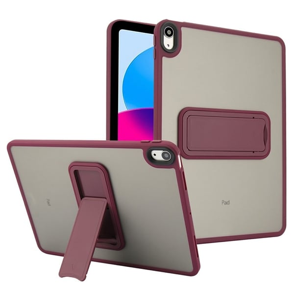 SKALO iPad 11" (2025) Color Hybrid Kickstand Suojakuori - Viininpunainen SKALO iPad 11" (2025) Color Hybrid Kickstand Suojakuori - Viininpunainen