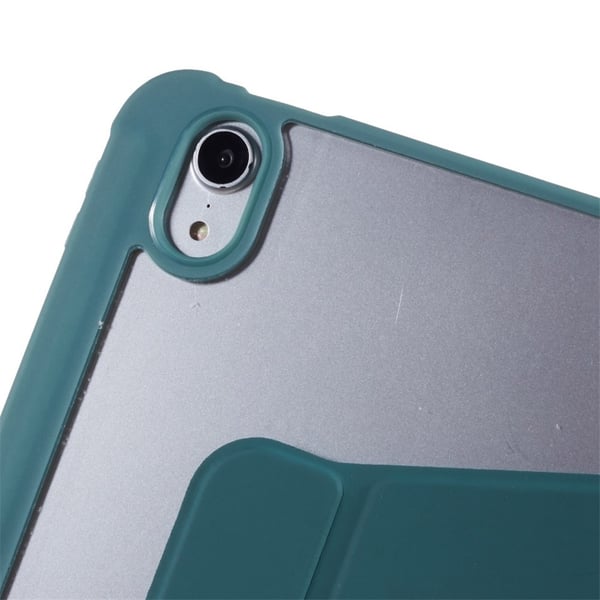 SKALO iPad Air 11 (2025) PU-læder Rotary Kickstand Cover - Grøn