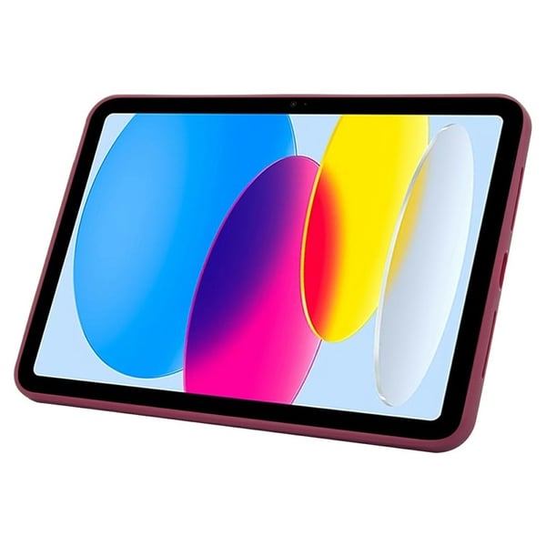 SKALO iPad 10.9 (2022) Color Hybrid Kickstand Cover - Vin rød