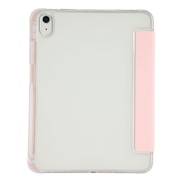 SKALO iPad 10.9 (2022) Trifold Transparent Bagside Cover - Pink