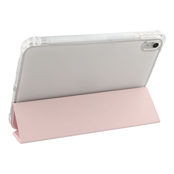 SKALO iPad 10.9 (2022) Trifold Transparent Bagside Cover - Pink