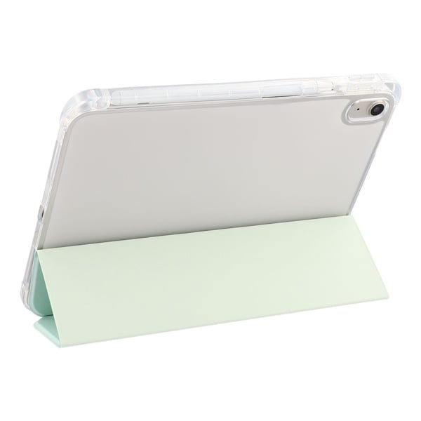 SKALO iPad 10.9 (2022) Trifold Transparent Bagside Cover - Grøn